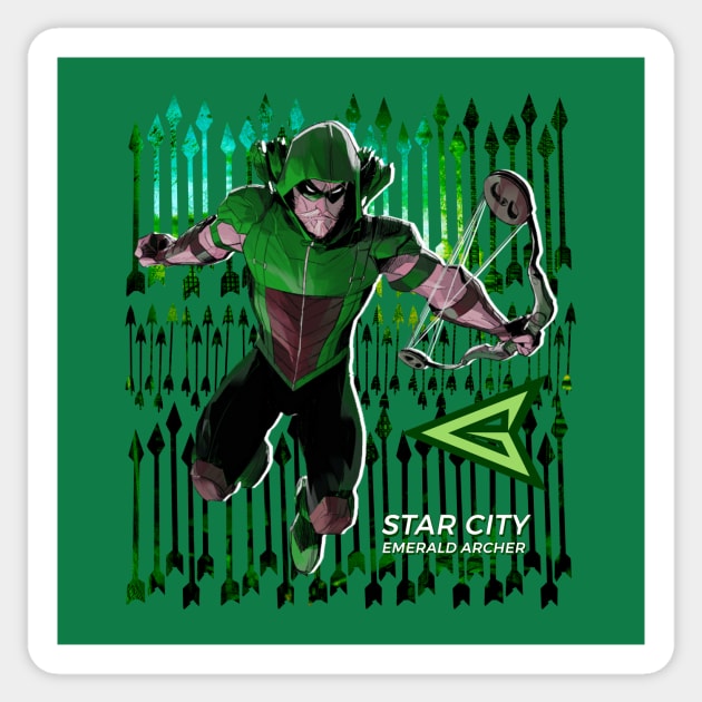 Emerald Archer Sticker by Bolivian_Brawler